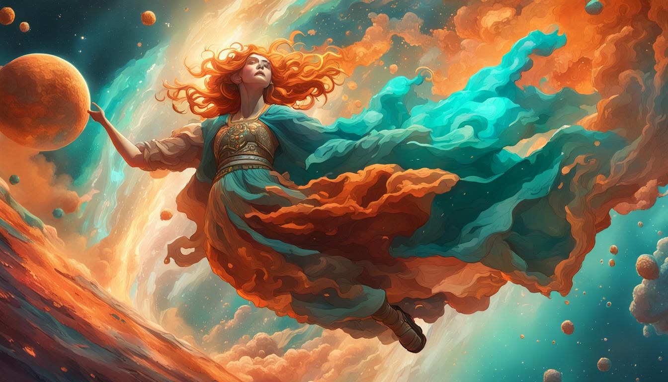 Nebula Dreamer: Dynamic Lighting Concept Art