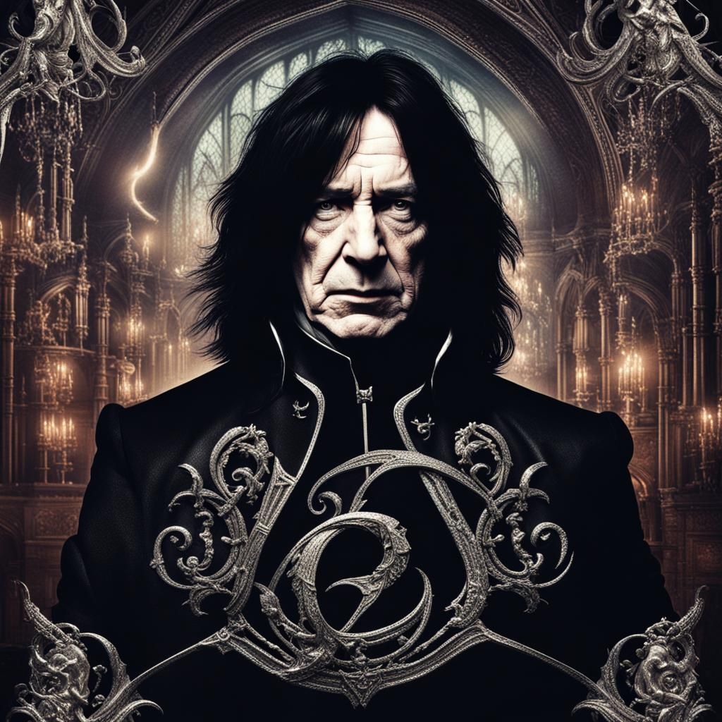 Snape as 1980s Glam Metal Star