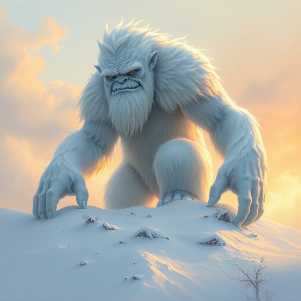 Ethereal Snow Troll in Winter Wonderland