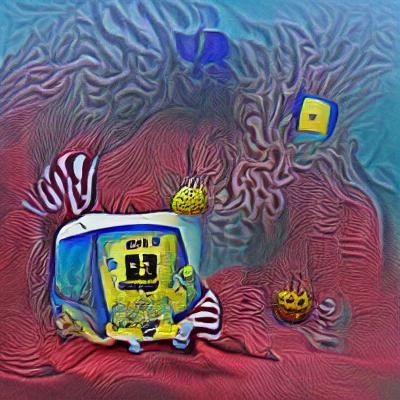 Cheerful SpongeBob SquarePants Illustration