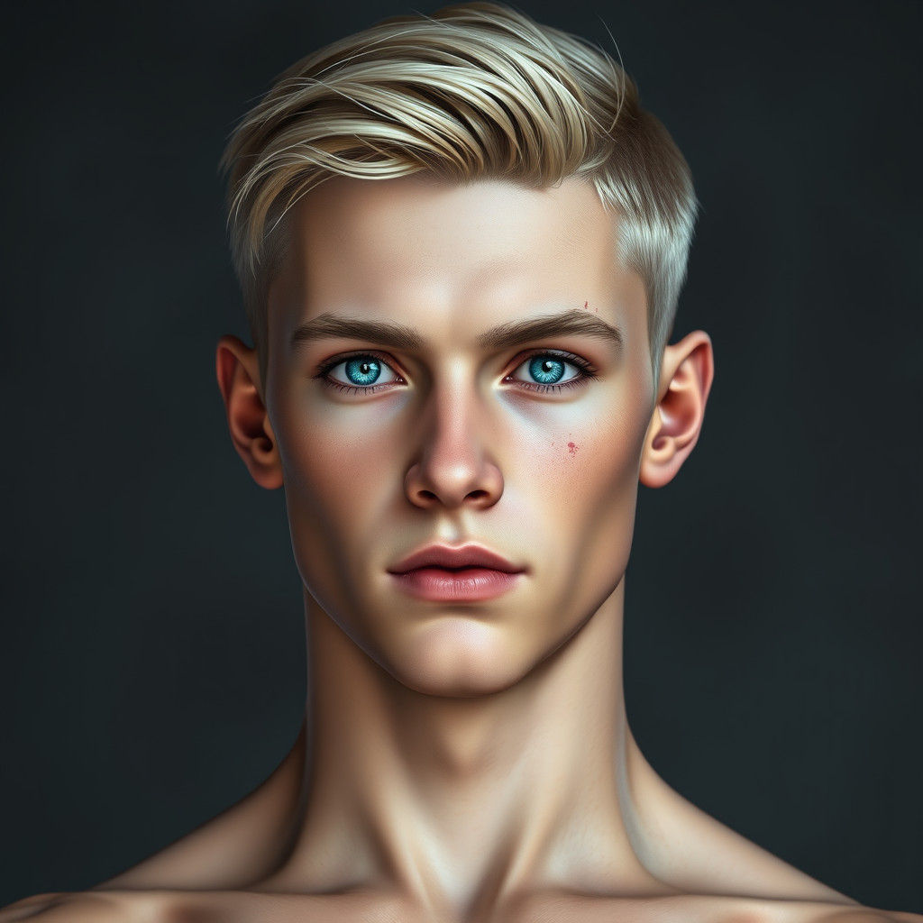 Handsome Teen with Regal Roman Features