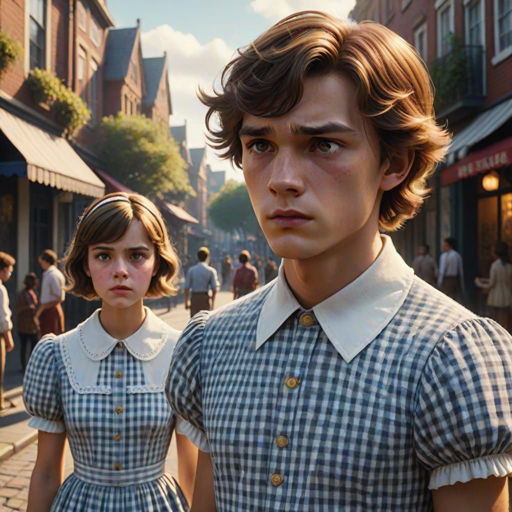 A Man in Elegant Disguise, Captured in Cinematic Detail