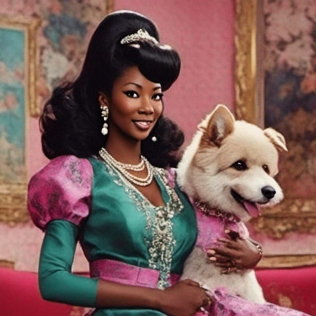 Vintage TV Star Portrait in LORA Style