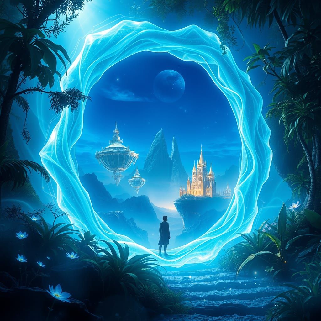 Ethereal Portal in Ancient Jungle