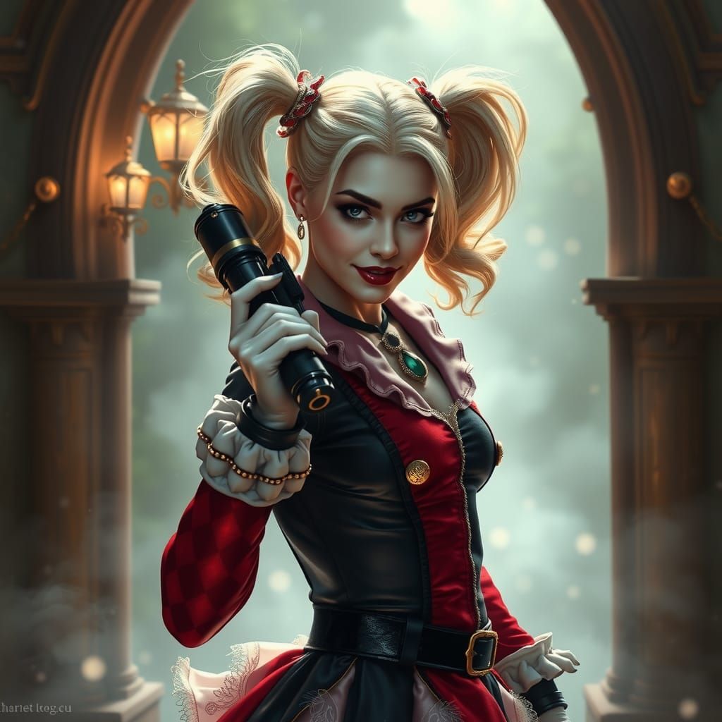 Harley Quinn as Queen of Hearts