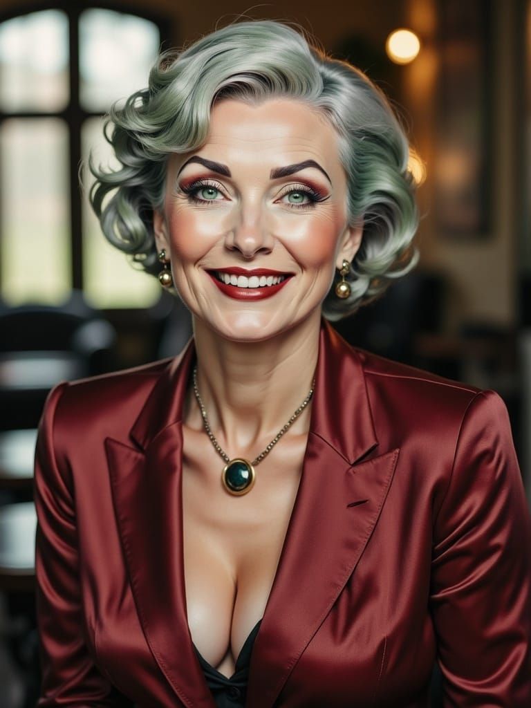 Elegant Mature Woman in Sophisticated Portrait