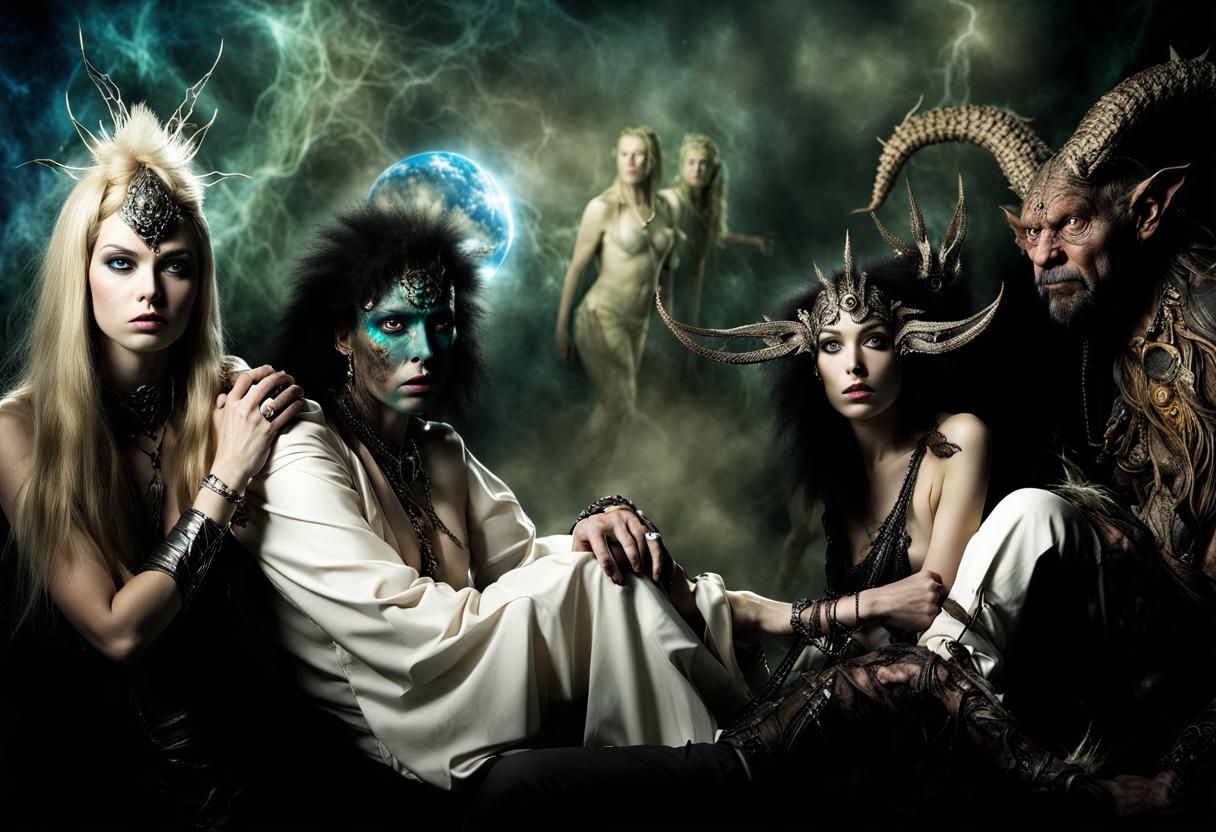 Cryptoterrestrial City: A Hyperrealistic Alien Gathering