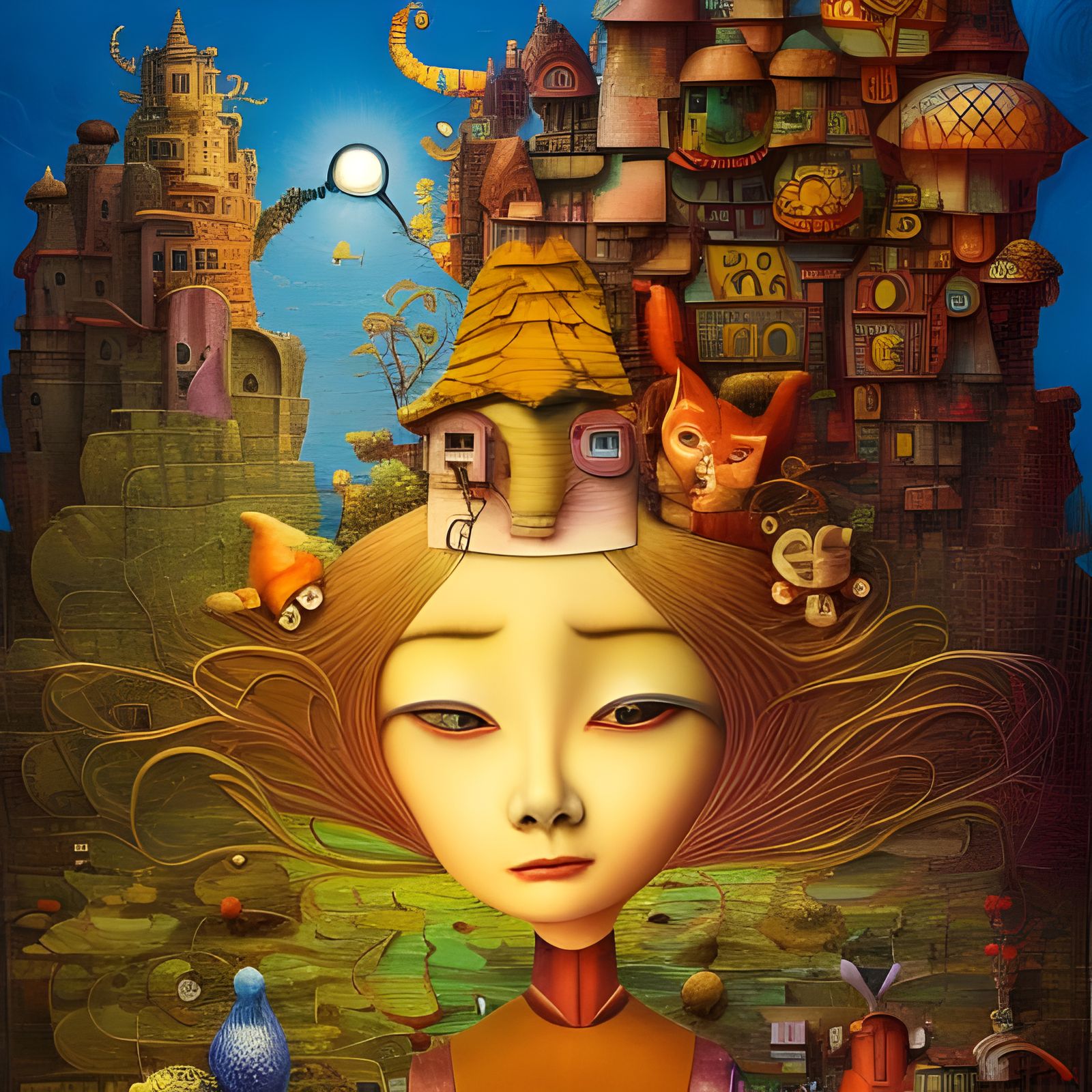 Yin Yang Radio in Surreal Digital Art