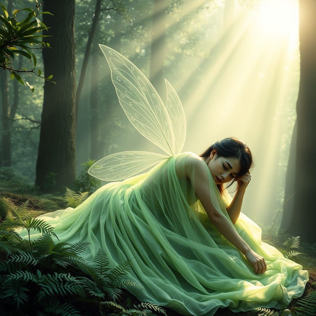 hard morning after wild party in forest