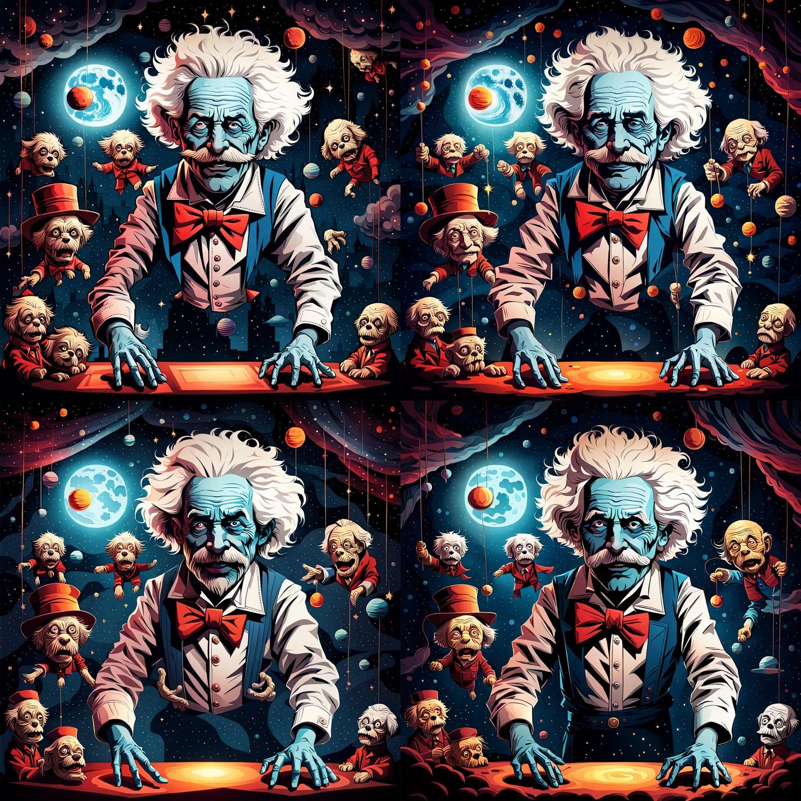Psychedelic Horror: Evil Einstein Puppet Master in Space