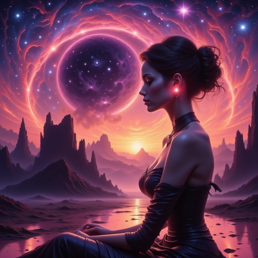 Reflections spill from us