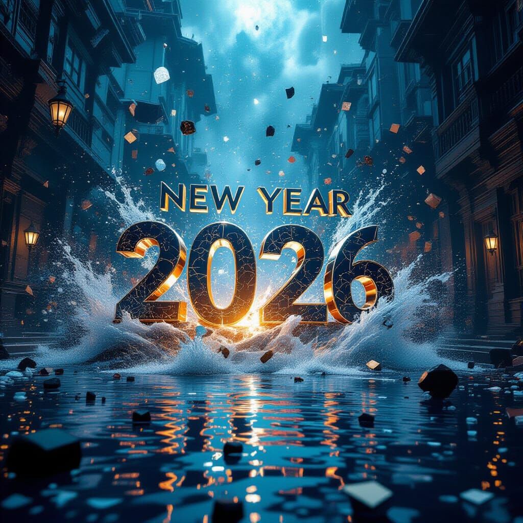 Fantastical New Year 2026 Chaos Matte Painting