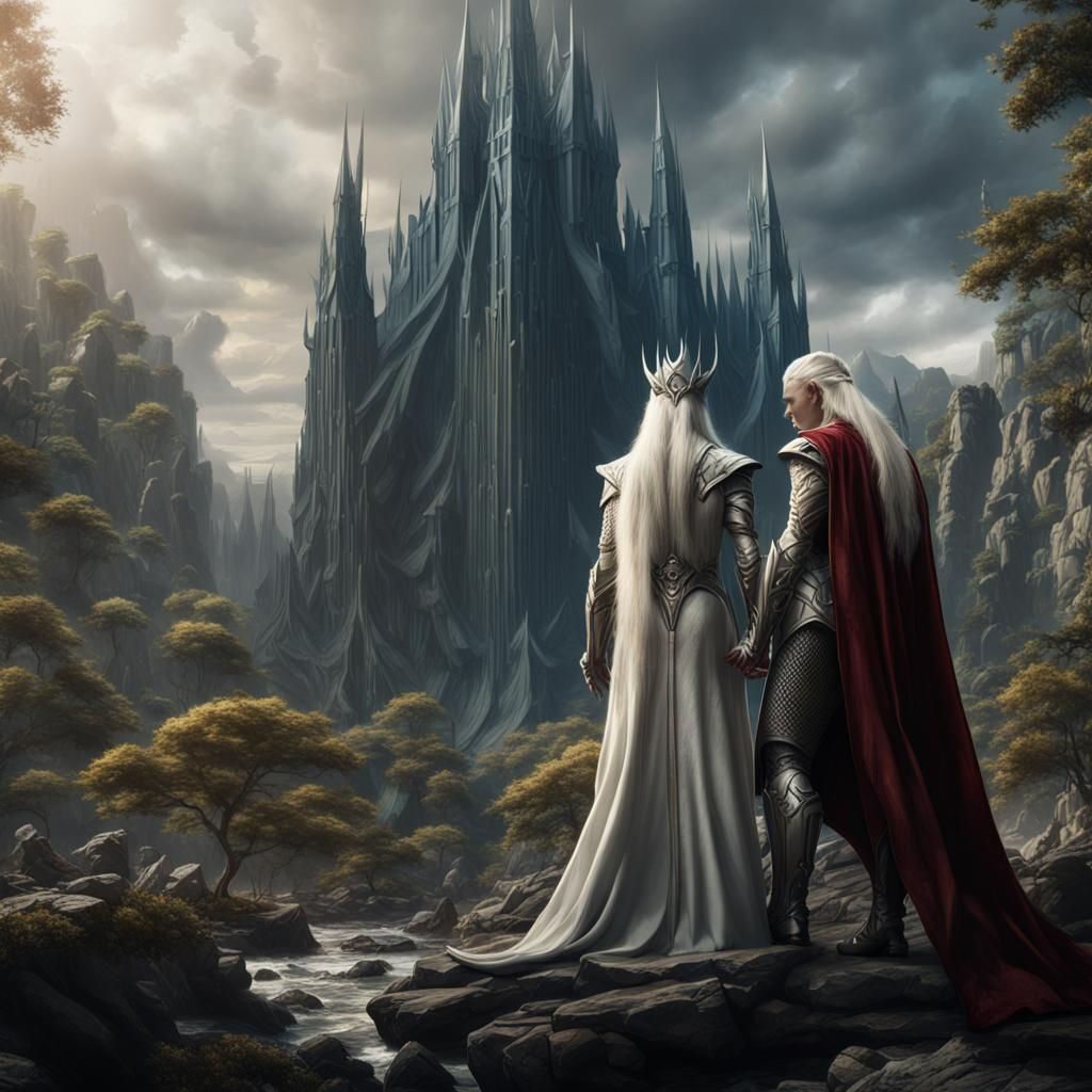 Thranduil and Storm Together: Fantasy Concept Art