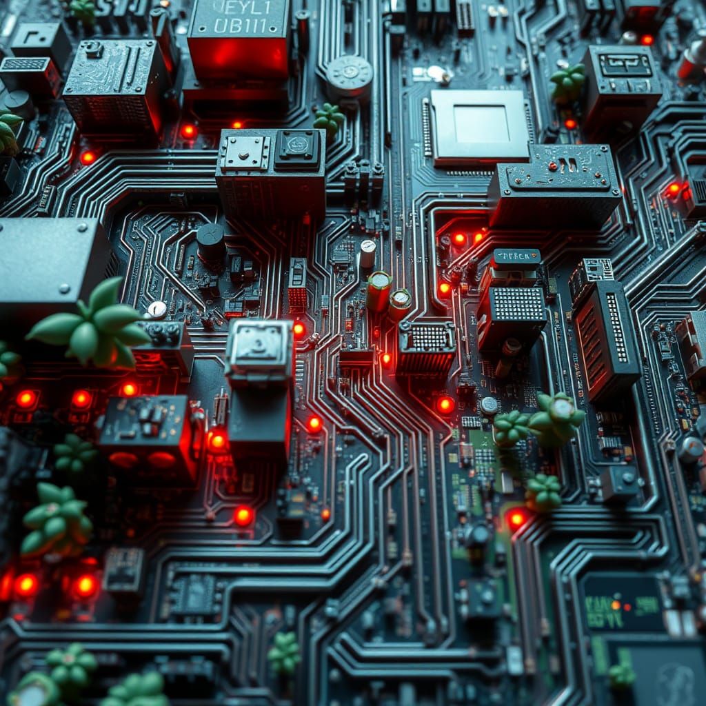 Organic Motherboard City Memory Maze