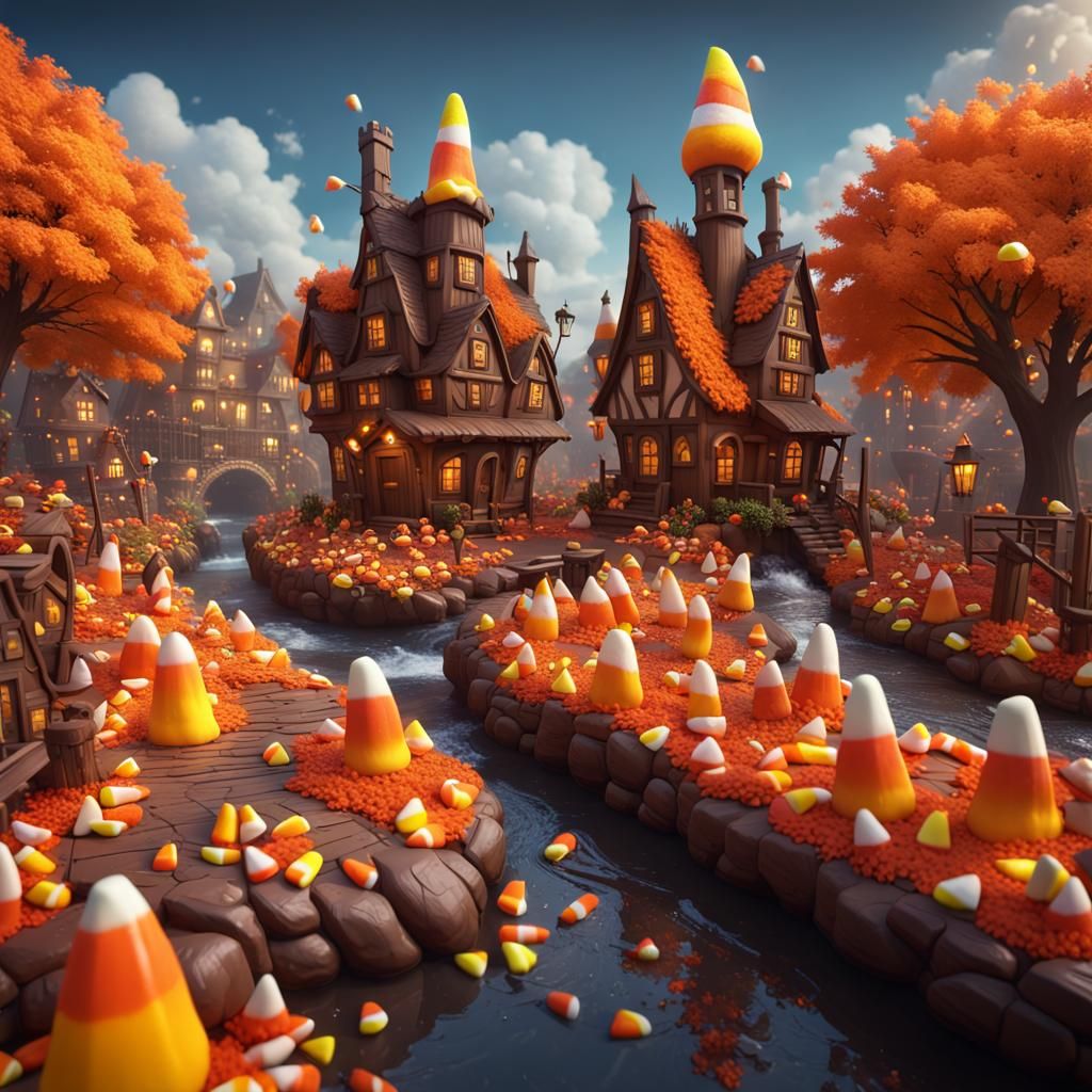 Candy Corn and Chocolate wonderland