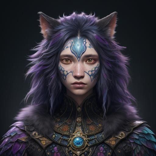 Detailed Animal-Human Hybrid Concept Art