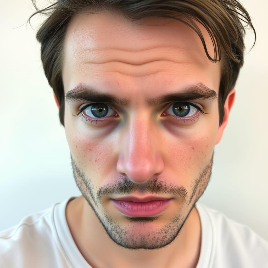 Normal Man's Face: An AI-Generated Portrait