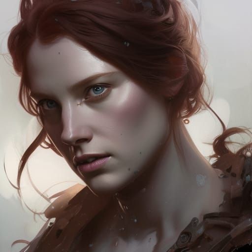 Boudicca Portrait in Art Nouveau Style