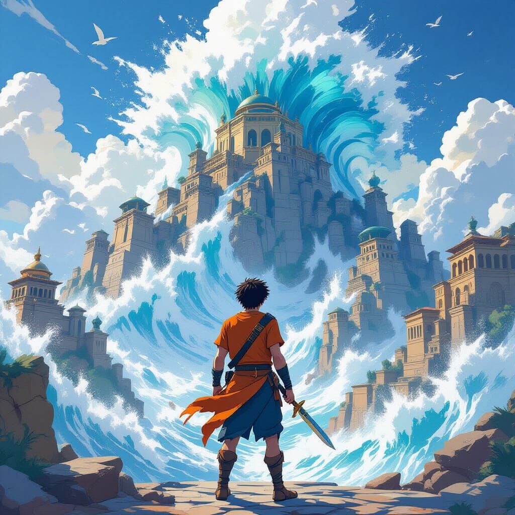 Percy Jackson's Tsunami on Mount Olympus