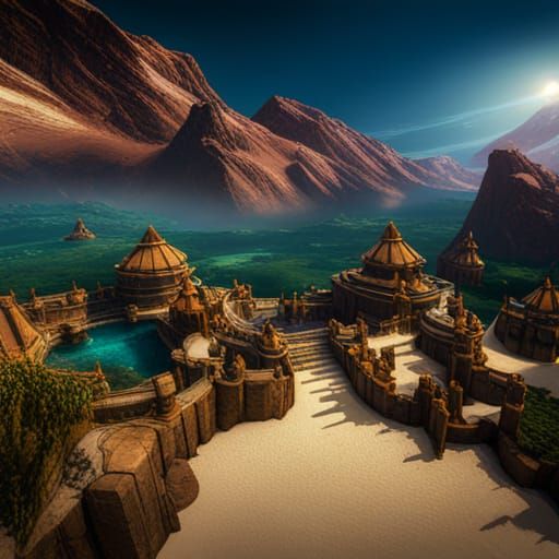 The Seven Apkallu of Sumer: Detailed Fantasy Art