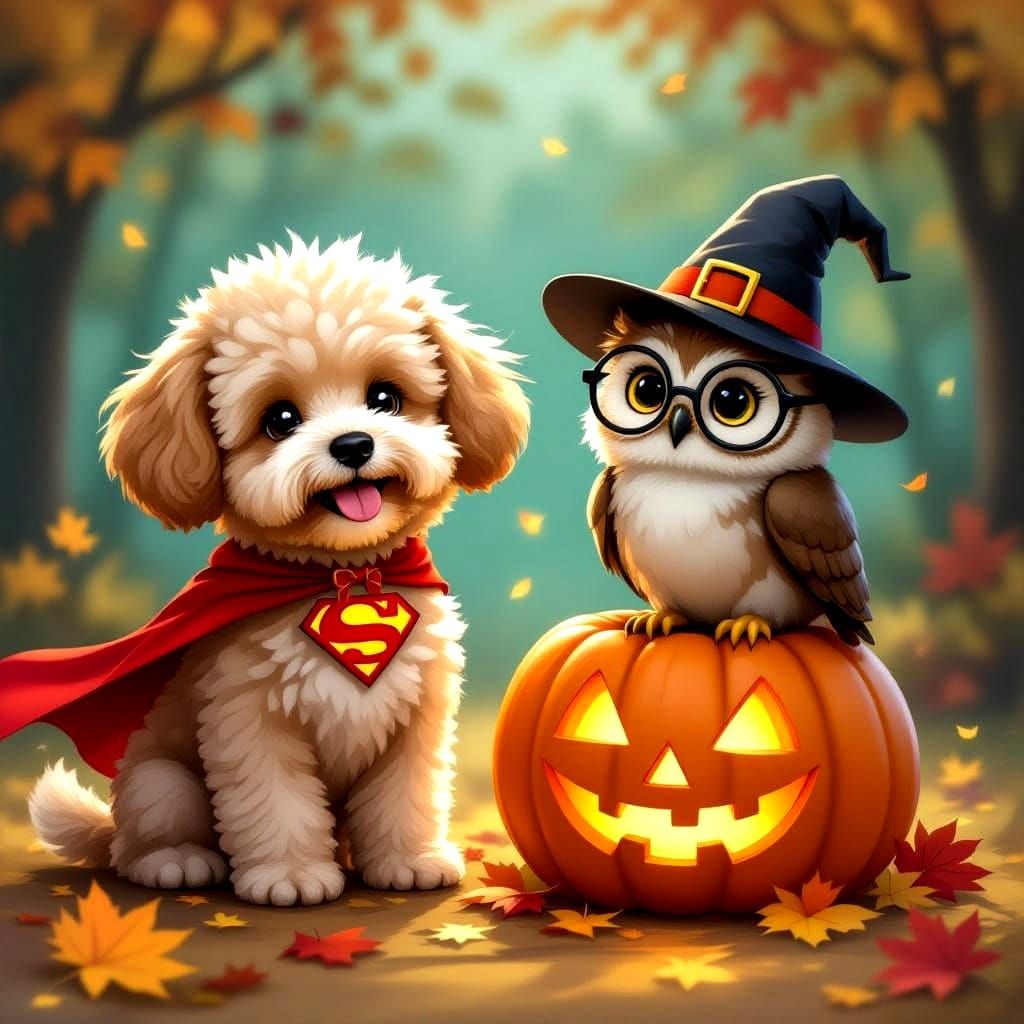Cute Animals in Halloween Costumes