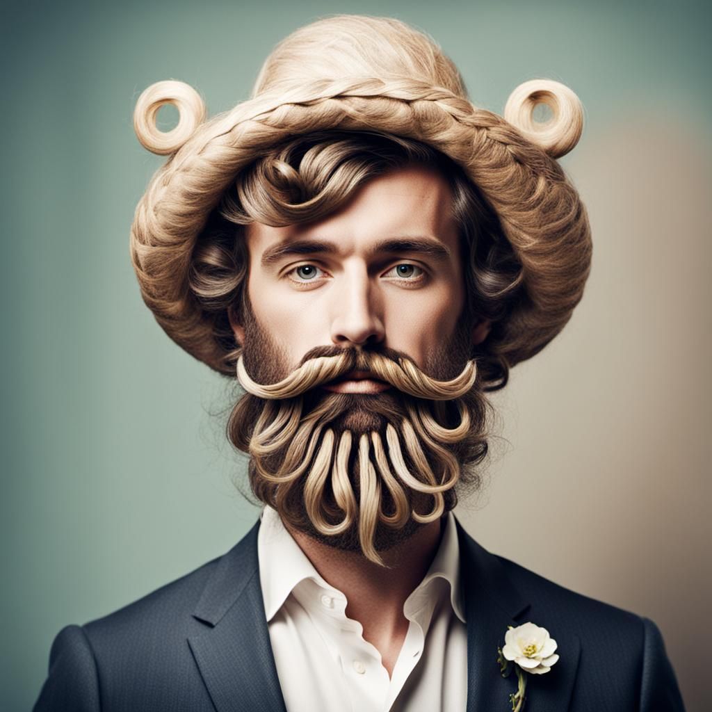 Whimsical Beards Generated by AI