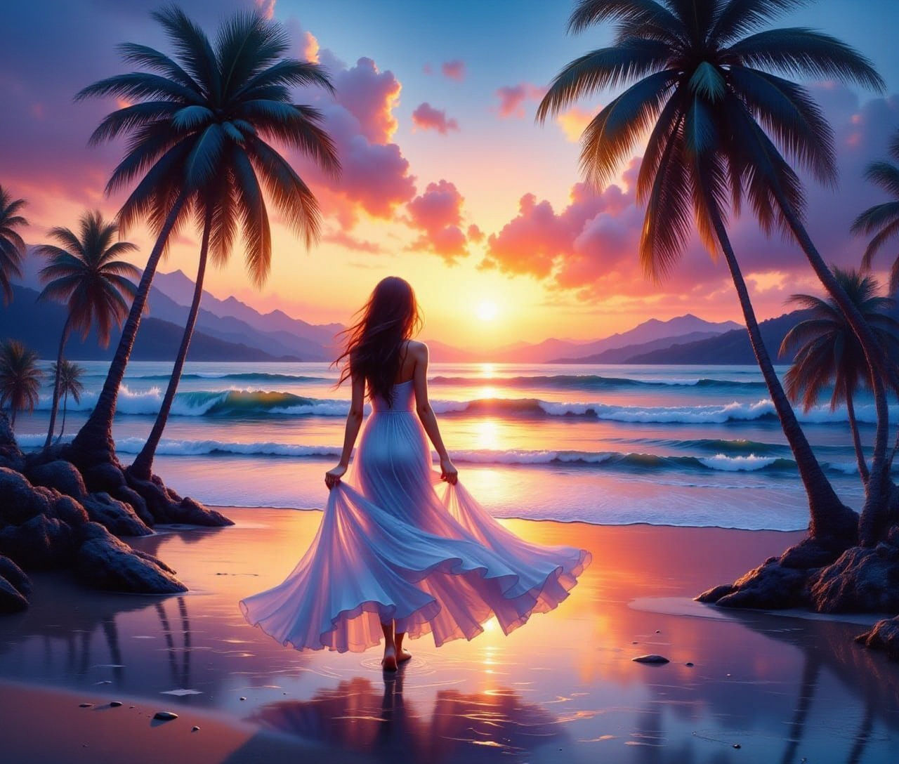 Evening at the beach