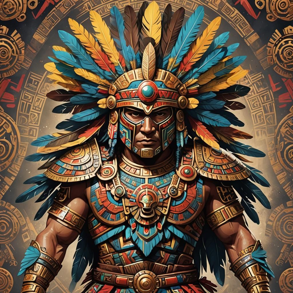 Aztec Superhero: A Fusion of Past and Future