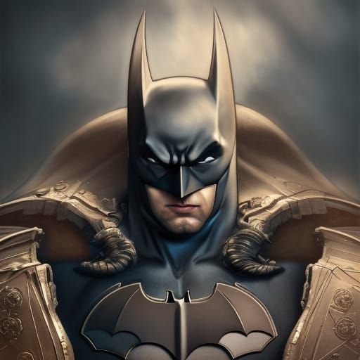 Batman as Historical Legend: Hyperdetailed Portrait