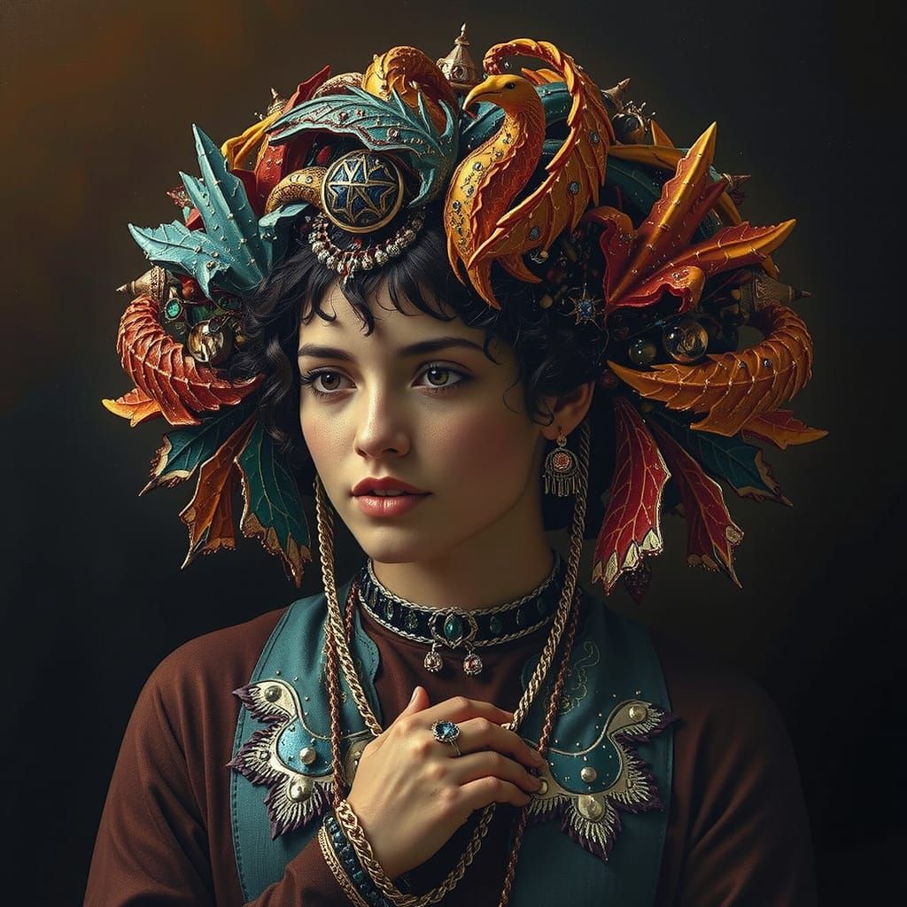 Masterpiece Painting of Beauty and Truth