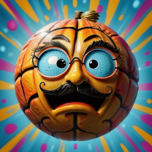 Vibrant Watermelon Character in Cartoonish 3D Style