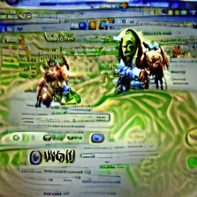 World of Warcraft Character in Fantasy Landscape