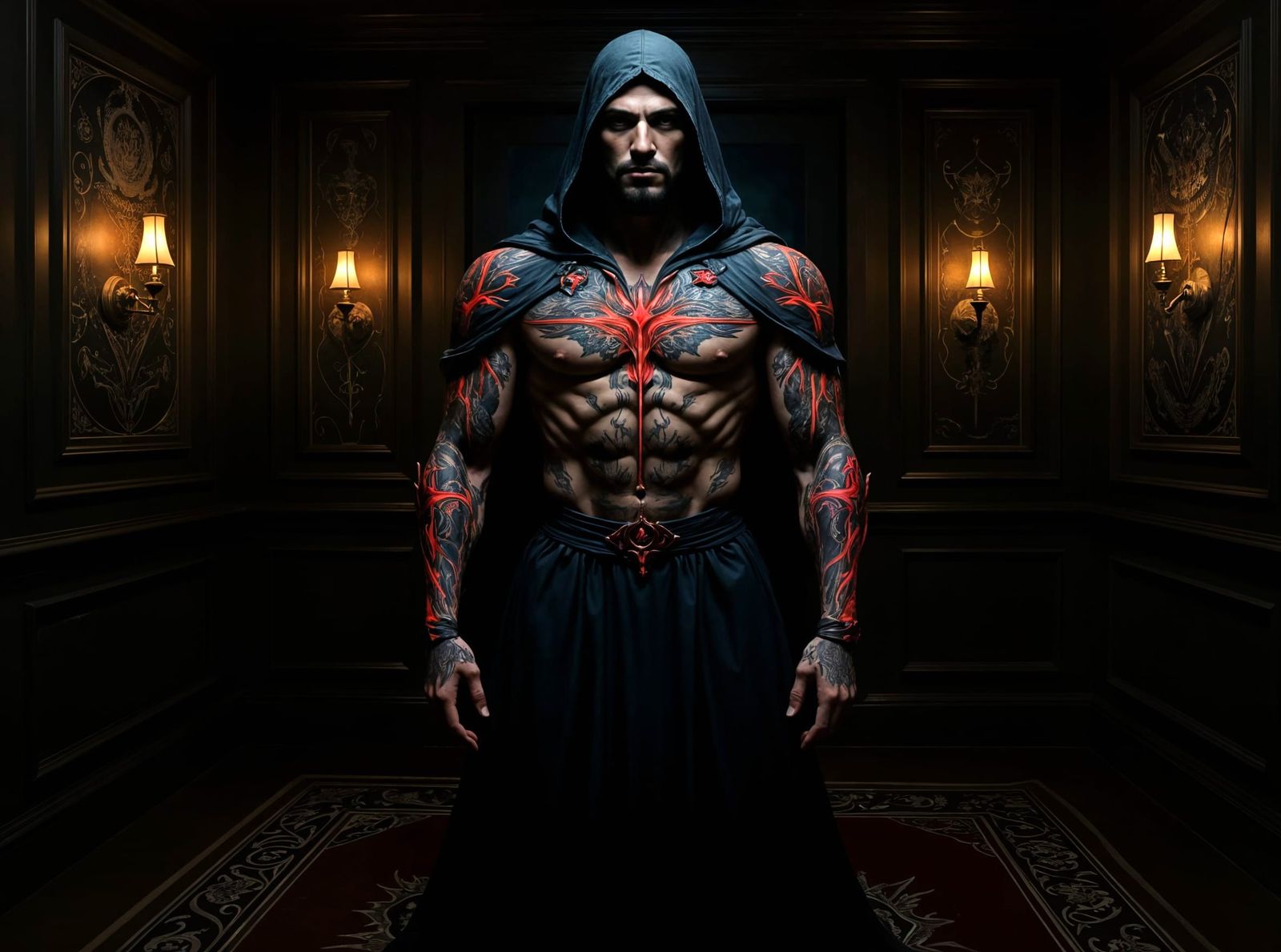 Occult Full Body Tattoo Design