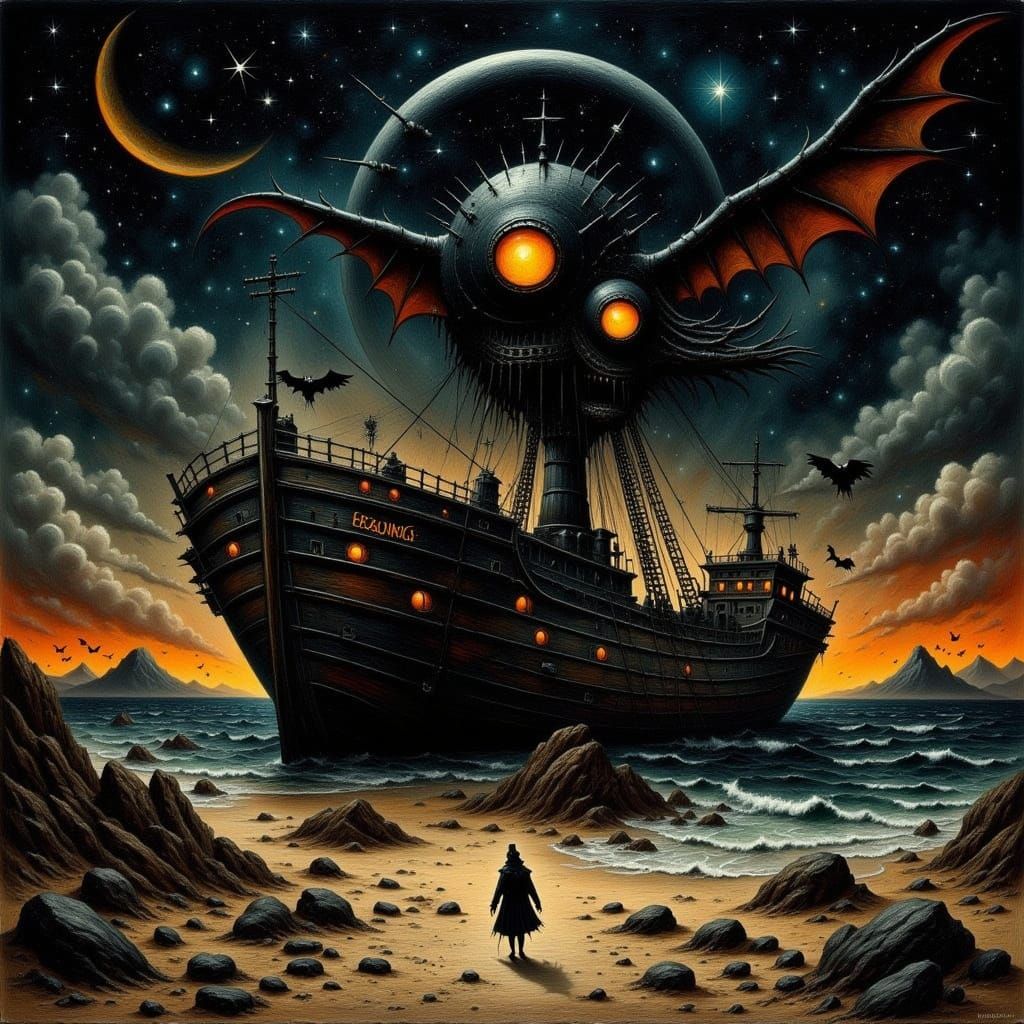 Darkness Descends Upon a Shipwrecked Sailor in a Haunting Re...