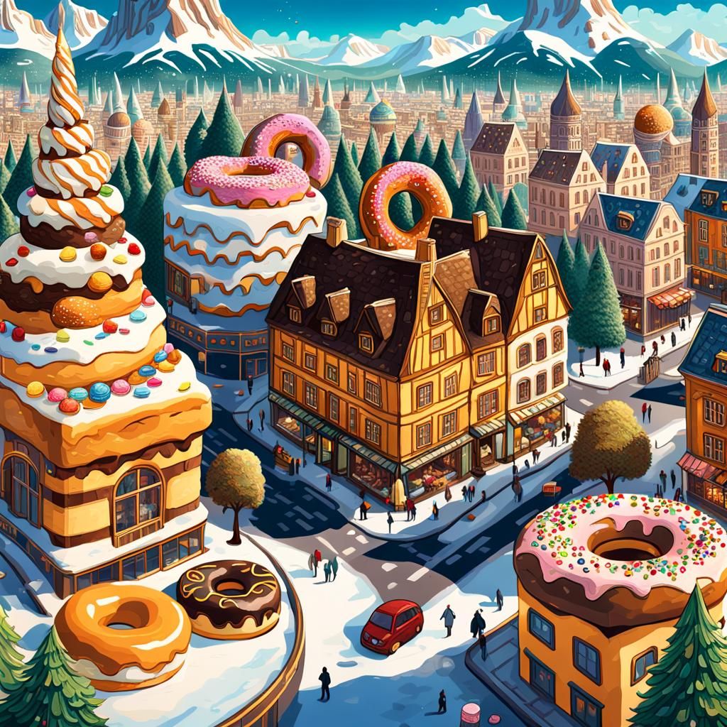 Desserts winter wonderland