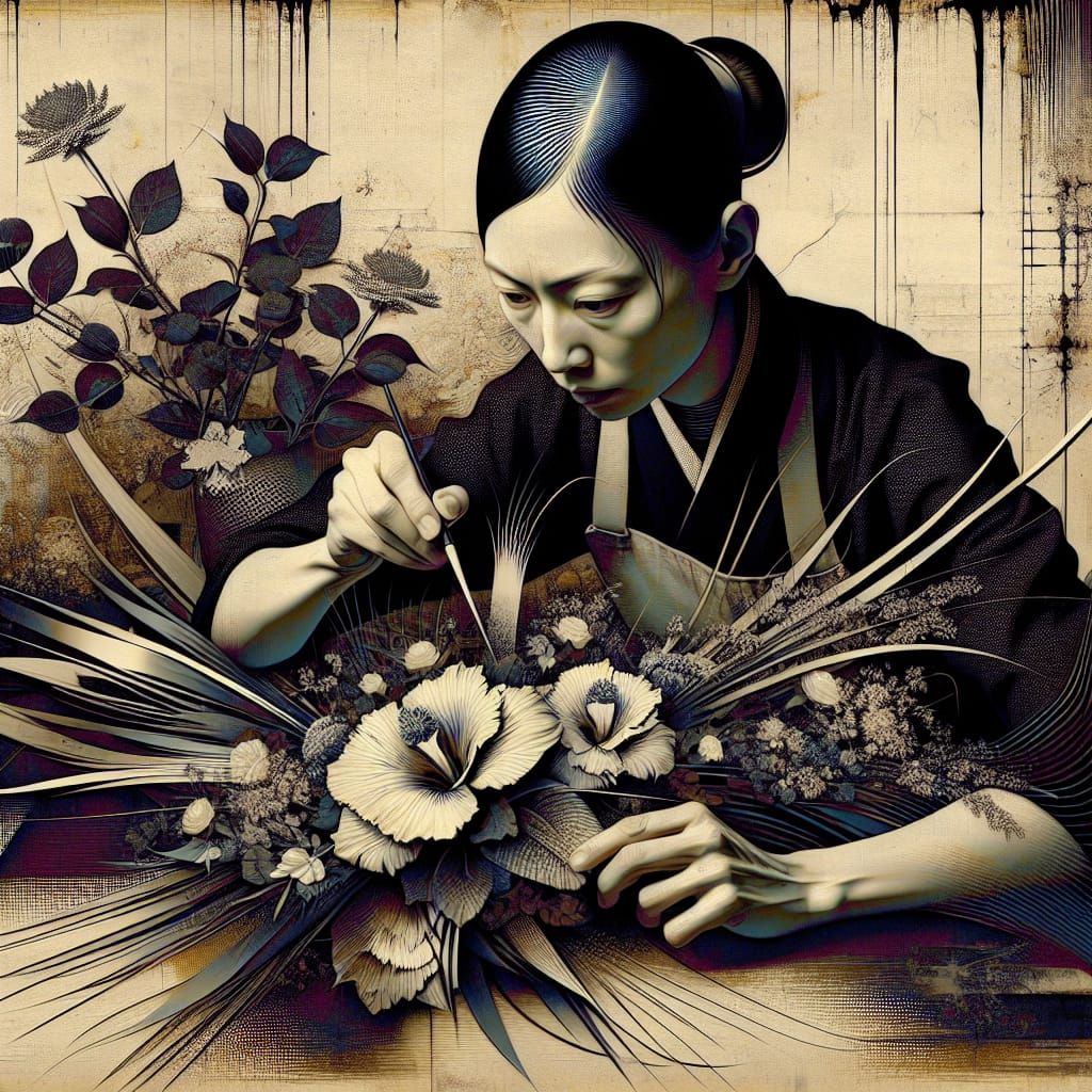 Florist's attention to detail