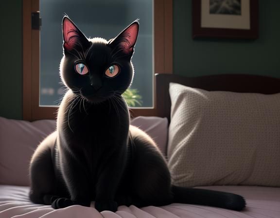 Nyarlathotep Reborn: A Siamese Cat's Affection