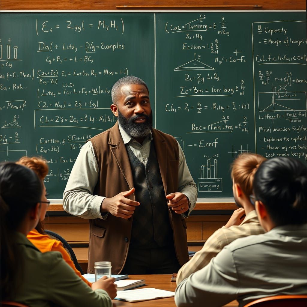 Distinguished Professor Teaches Chemistry Class with Energet...