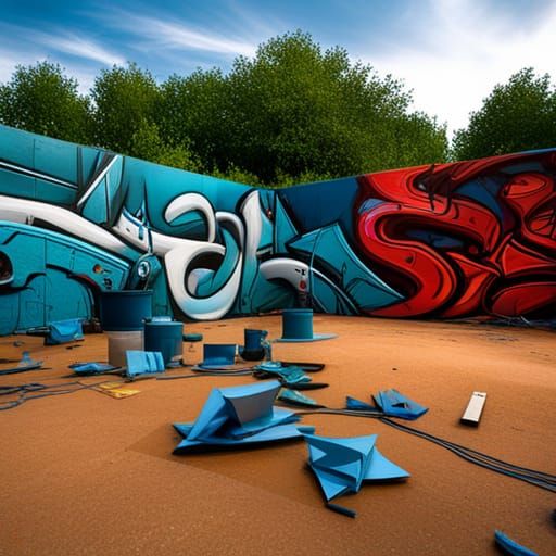 3D Graffiti Tag 'Sebah' in Odeith Style