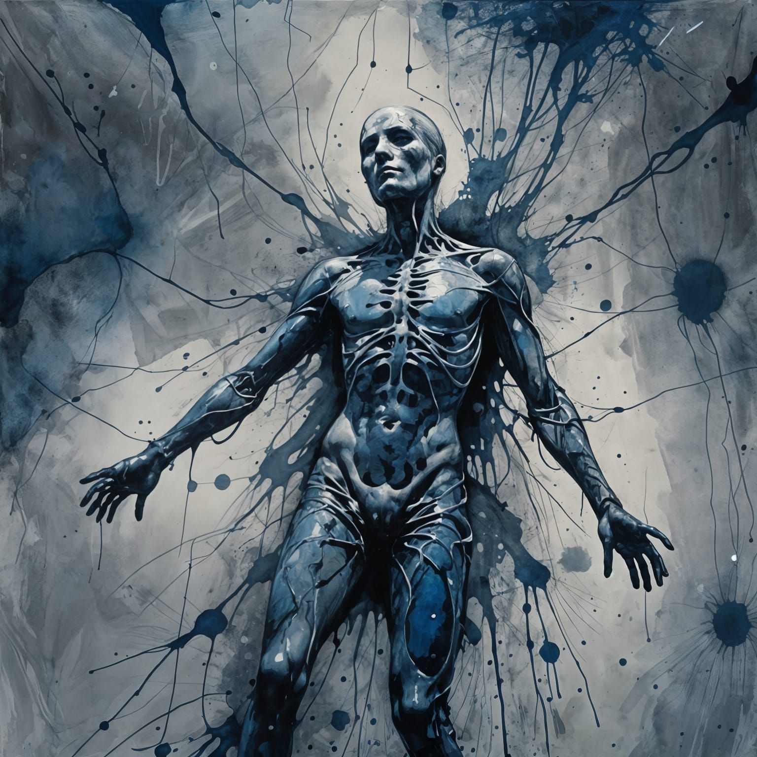 Surreal Liminal Space in Shades of Gray