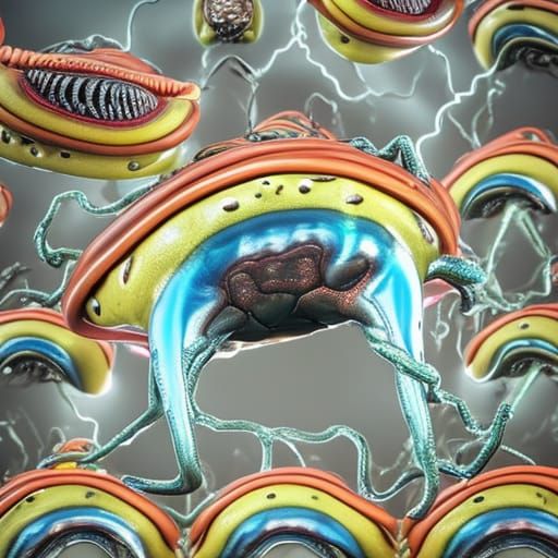 Horrific Mutant Creature in Cronenberg Style