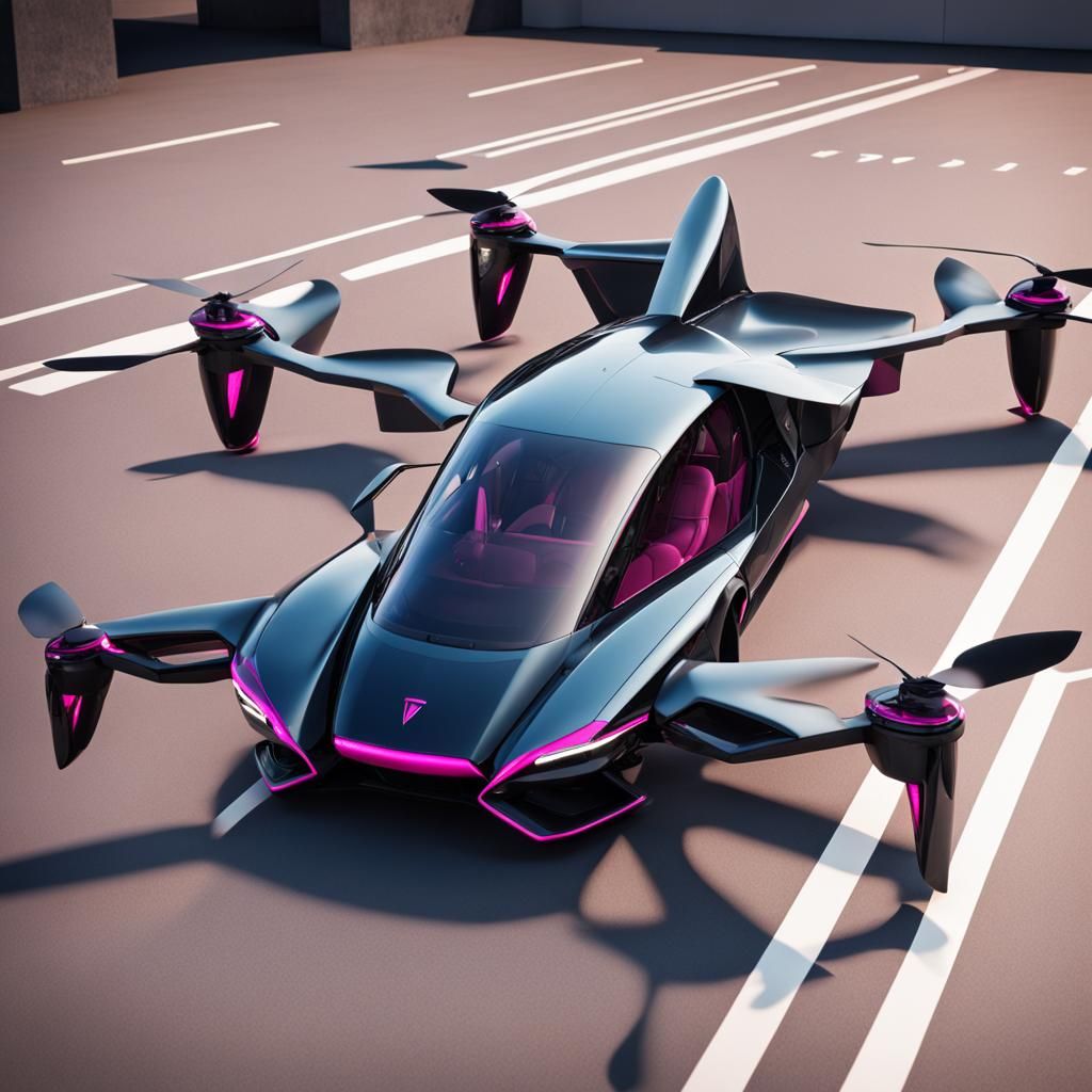 Hot Pink Flying Lamborghini Diablo in HD Realism