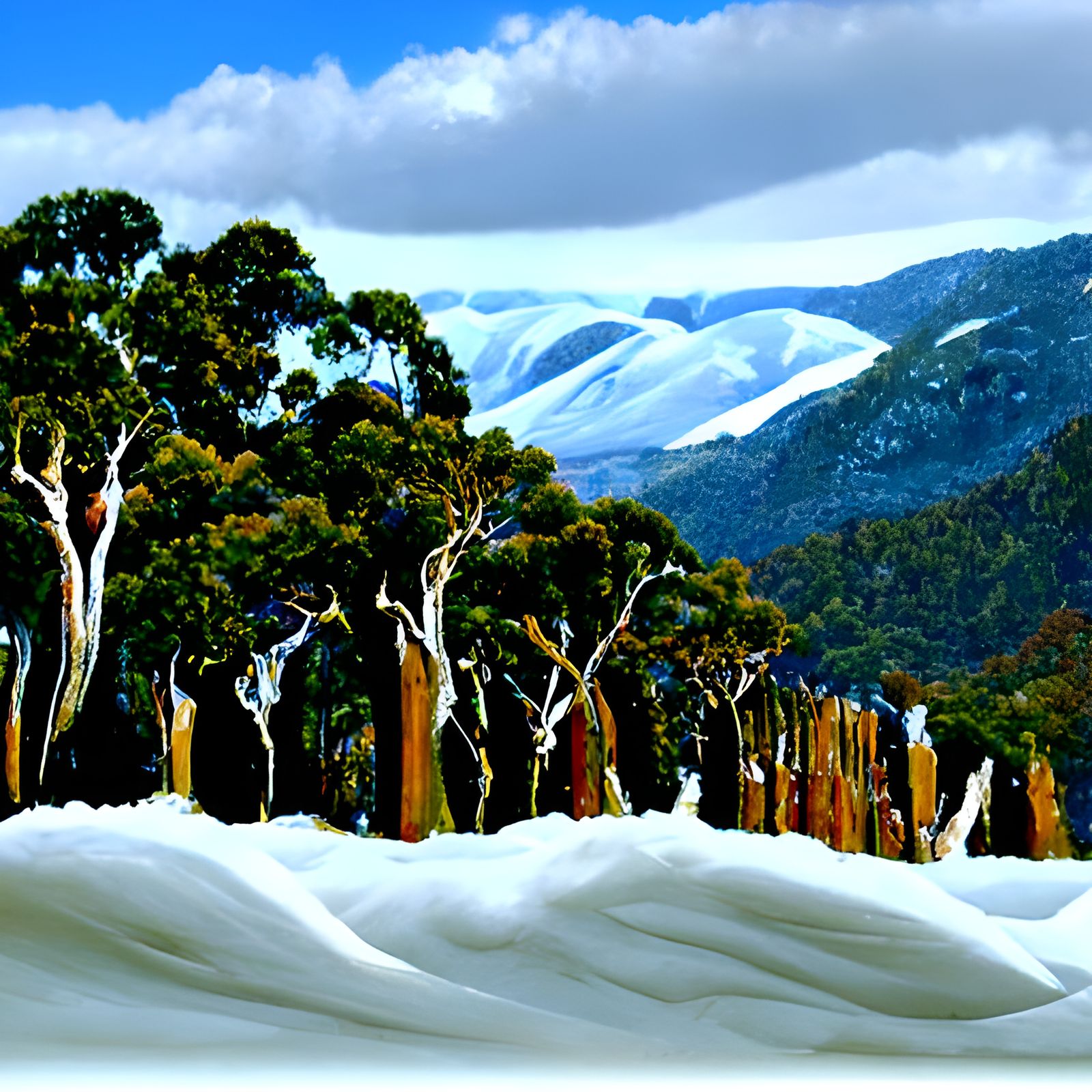 Australian Alp foothills