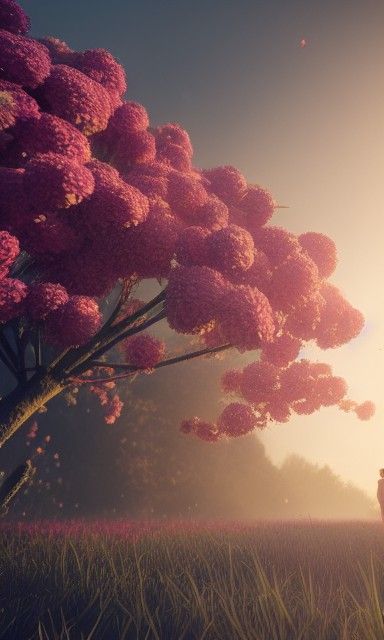 Floral Dawn: Intricate Fantasy Concept Art