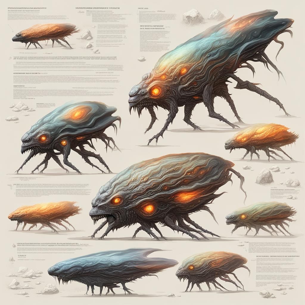 Alien Exoplanet: Speculative Xenobiology Concept Art