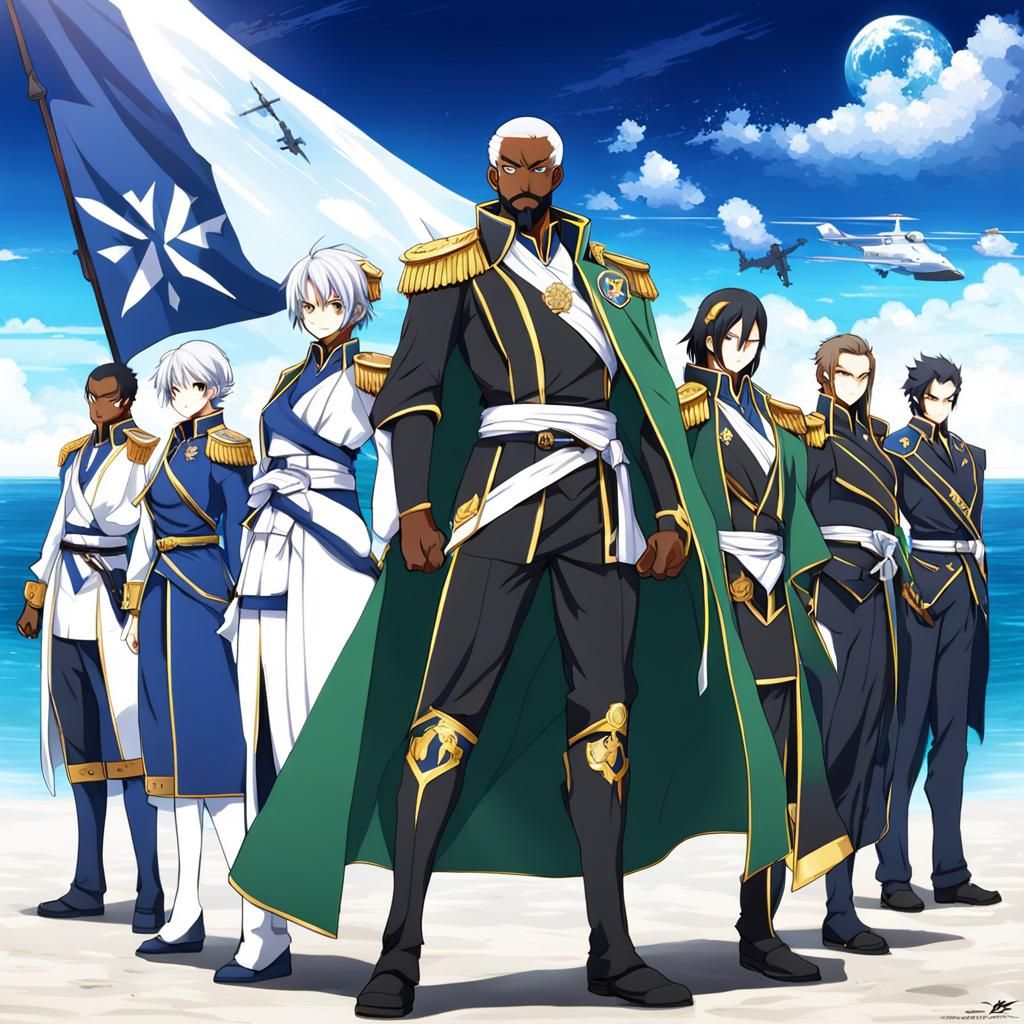 Saint Christopher and Nevis in Anime Style