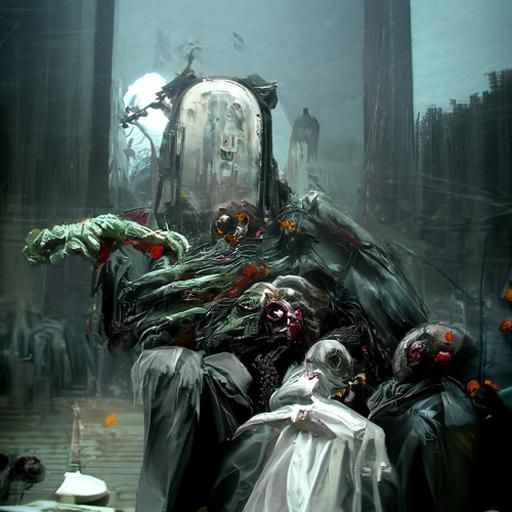 Sinister Zombie Prom in Horror Style