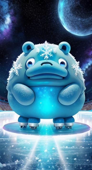 Ice Skating Tardigrade in 2D Animation