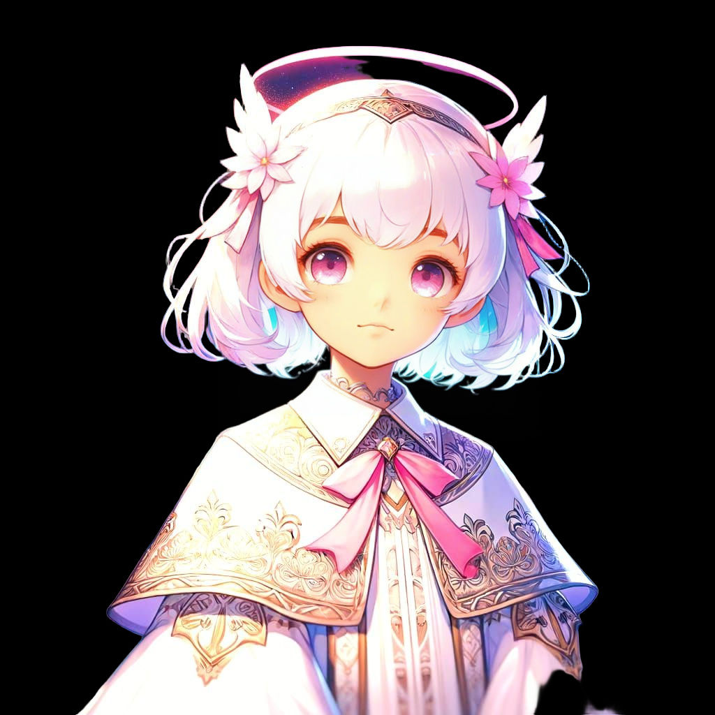 Angel Girl Anime Concept Art in Vibrant Fantasy World