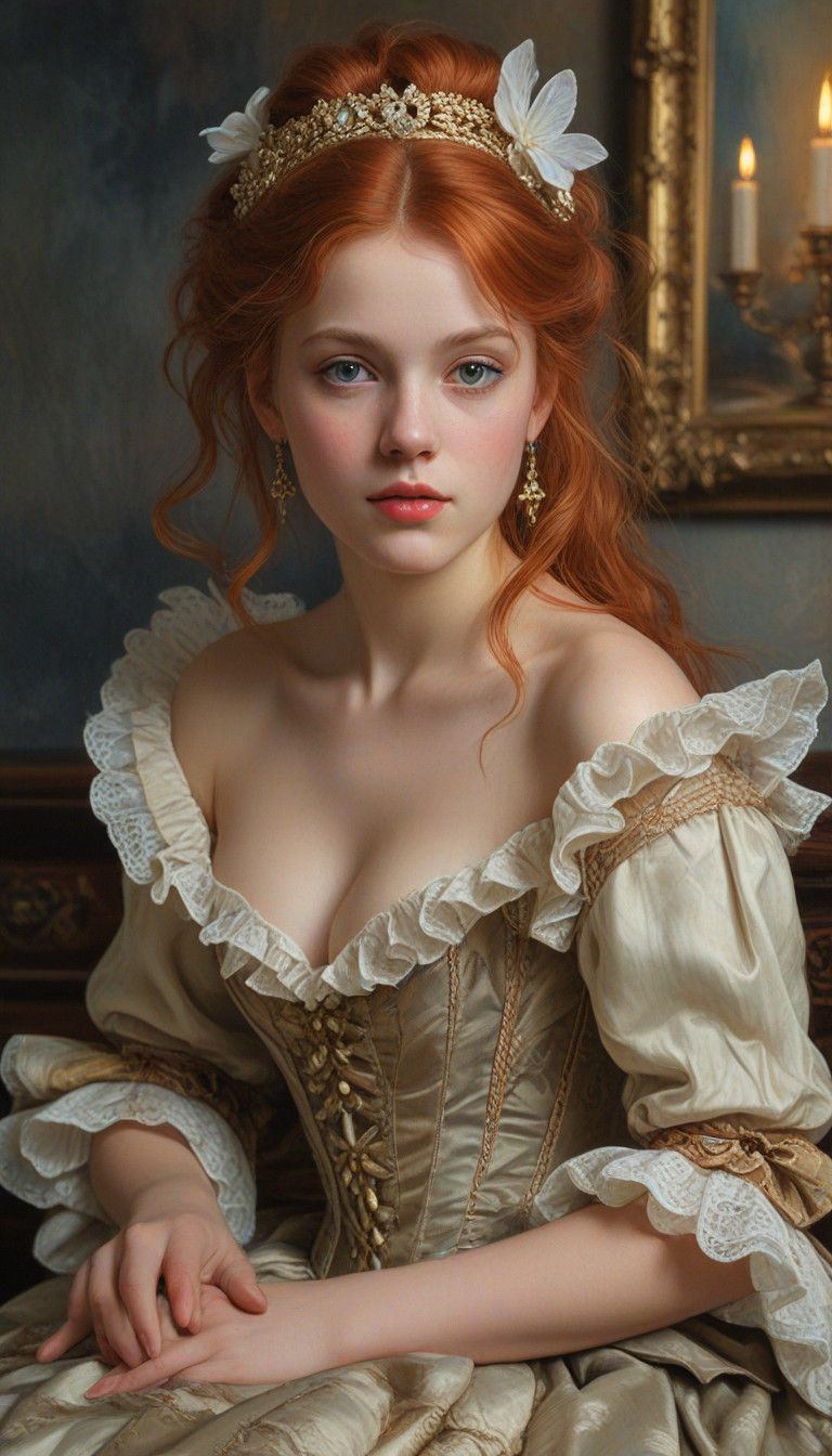 Steampunk Fairy in Candlelit Castle